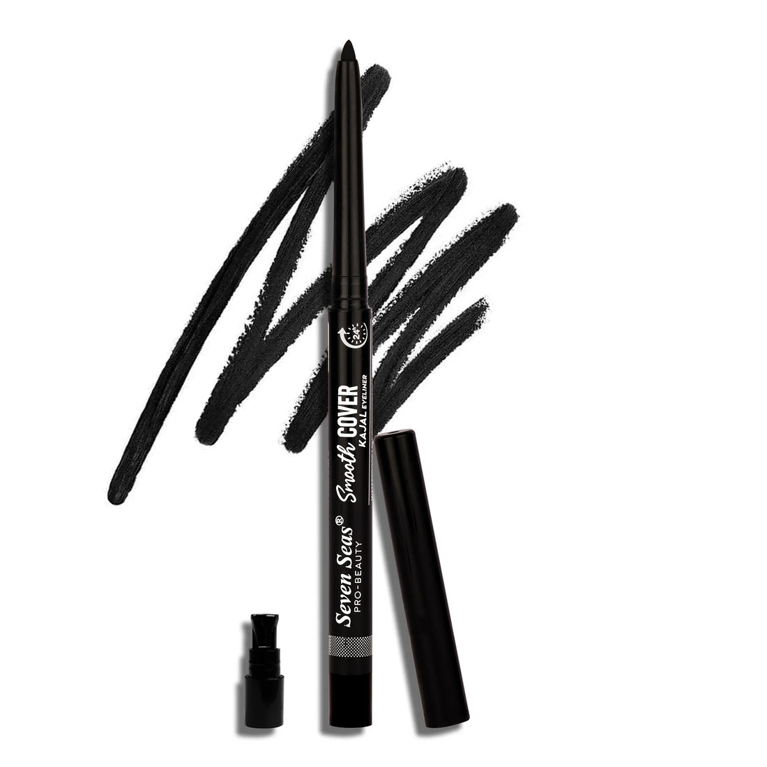 Jet Black Smooth Cover Kajal