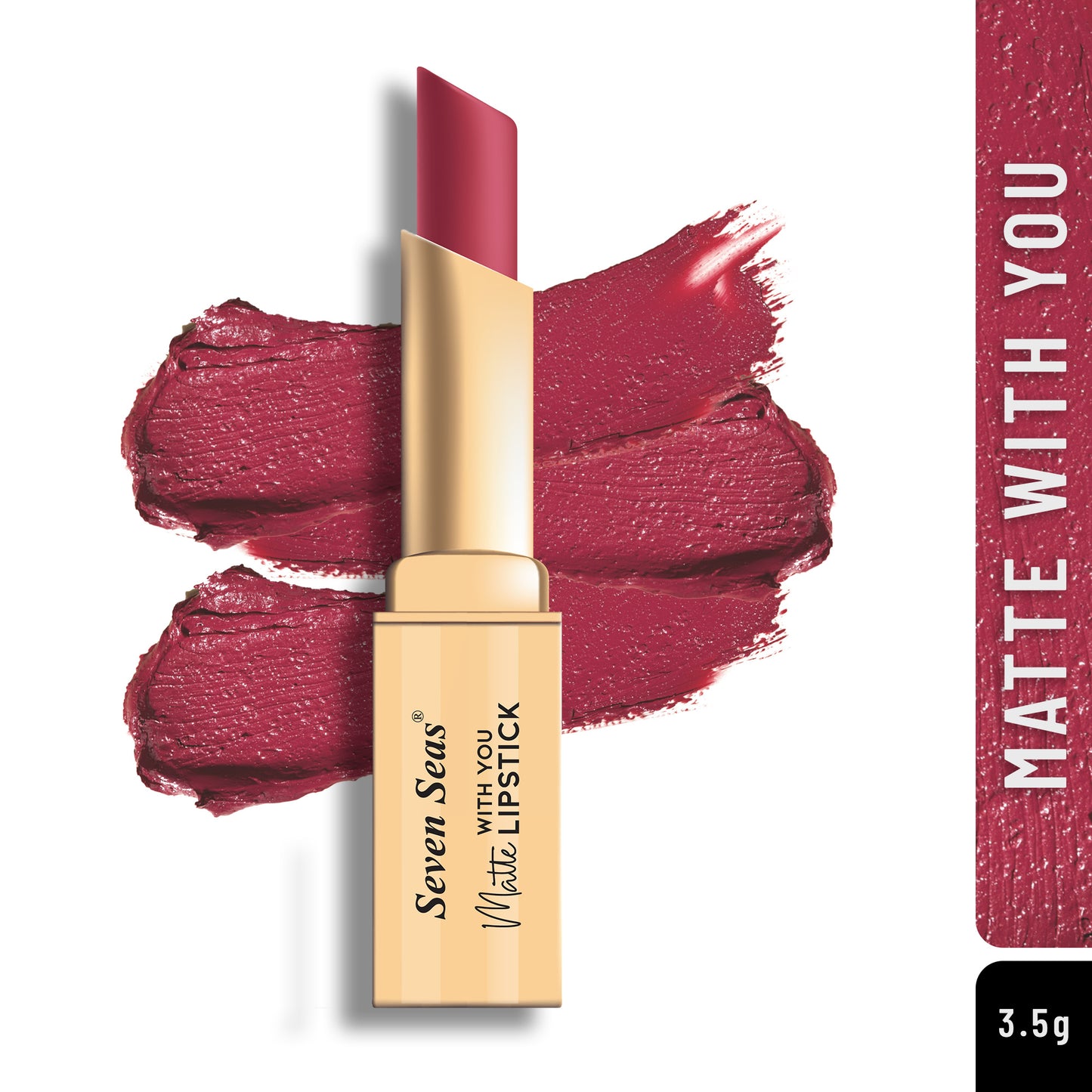 Seven Seas Matte With You Lipstick | Non Transfer Matte Lipstick for Women