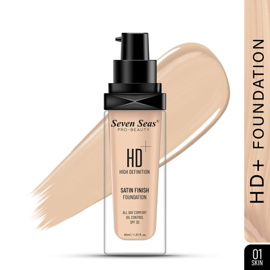 Seven Seas HD + Satin Finish Foundation SPF-30