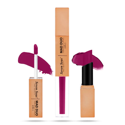 Mad Duo Lipstick | Liquid Matte and Creamy Bullet