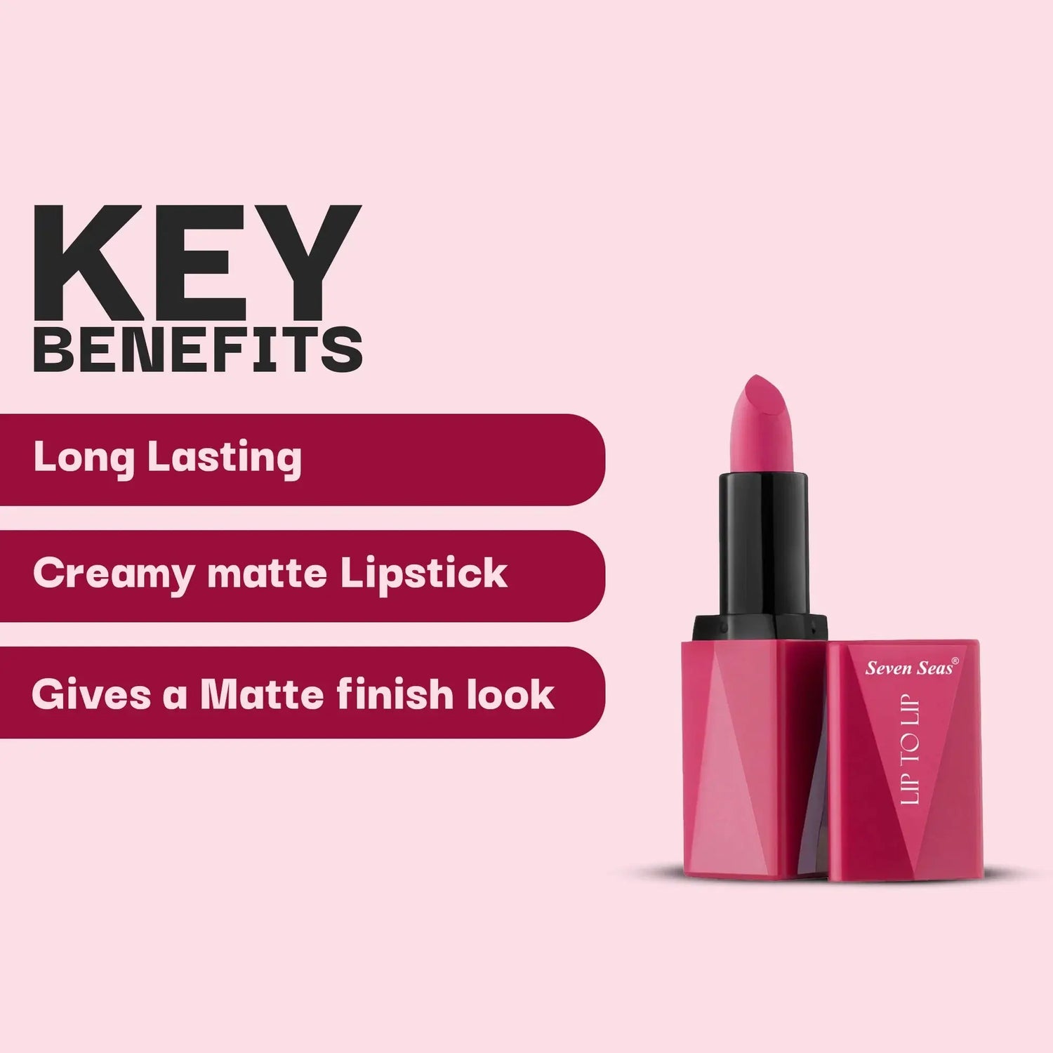 Lip To Lip Matte Lipstick - Seven Seas Cosmetics