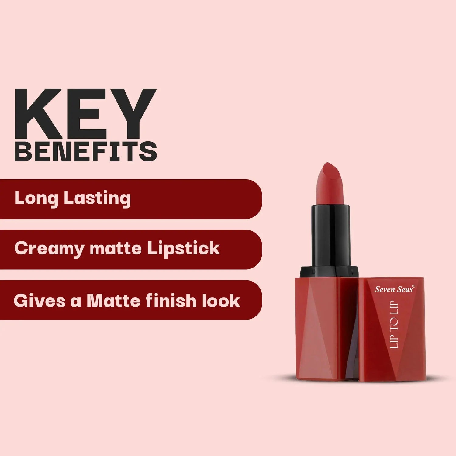 Lip To Lip Matte Lipstick - Seven Seas Cosmetics