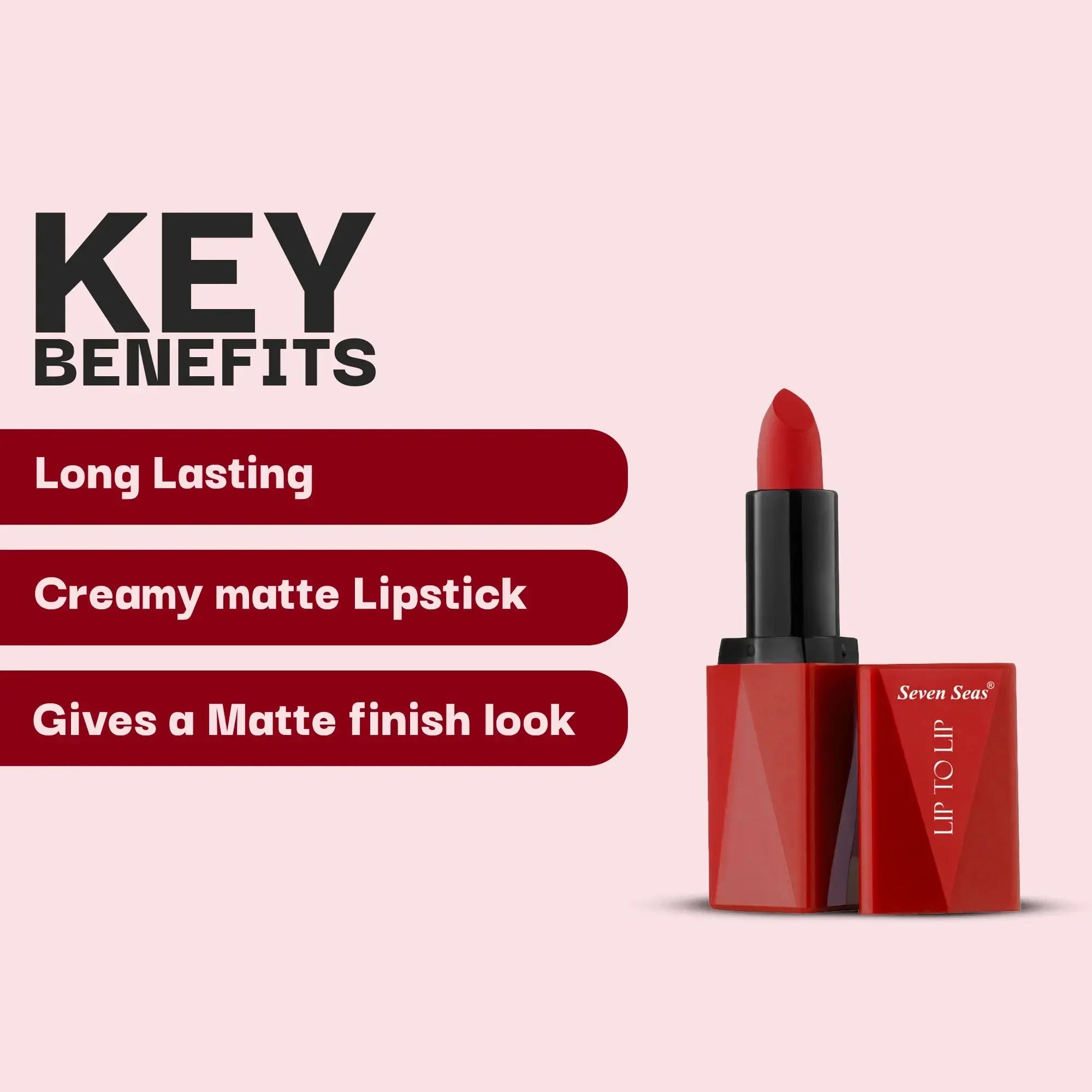 Lip To Lip Matte Lipstick - Seven Seas Cosmetics