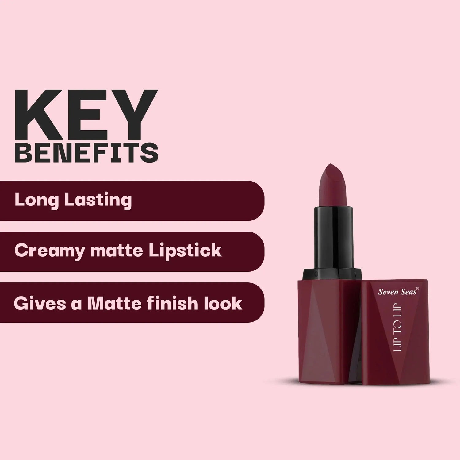 Lip To Lip Matte Lipstick - Seven Seas Cosmetics