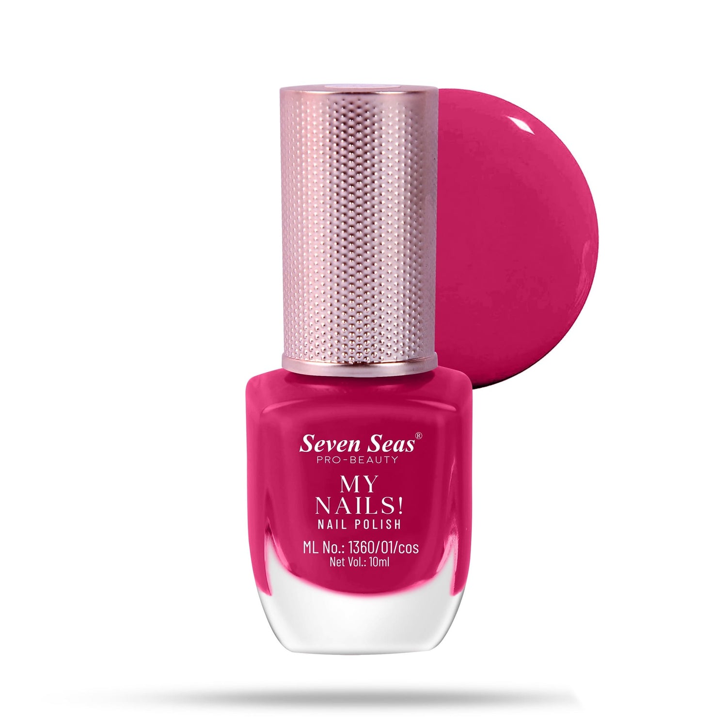 Seven Seas My Nails Nail Polish, High Colour Pay Off, Long Lasting, Quick Drying, Chip Resistant, Non-Staining, 10ml - Seven Seas Cosmetics