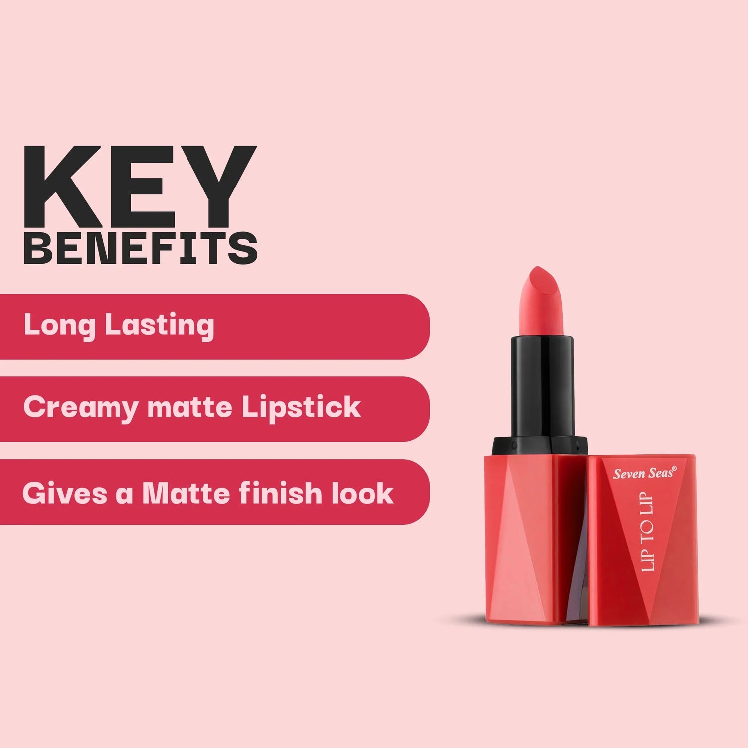 Lip To Lip Matte Lipstick - Seven Seas Cosmetics