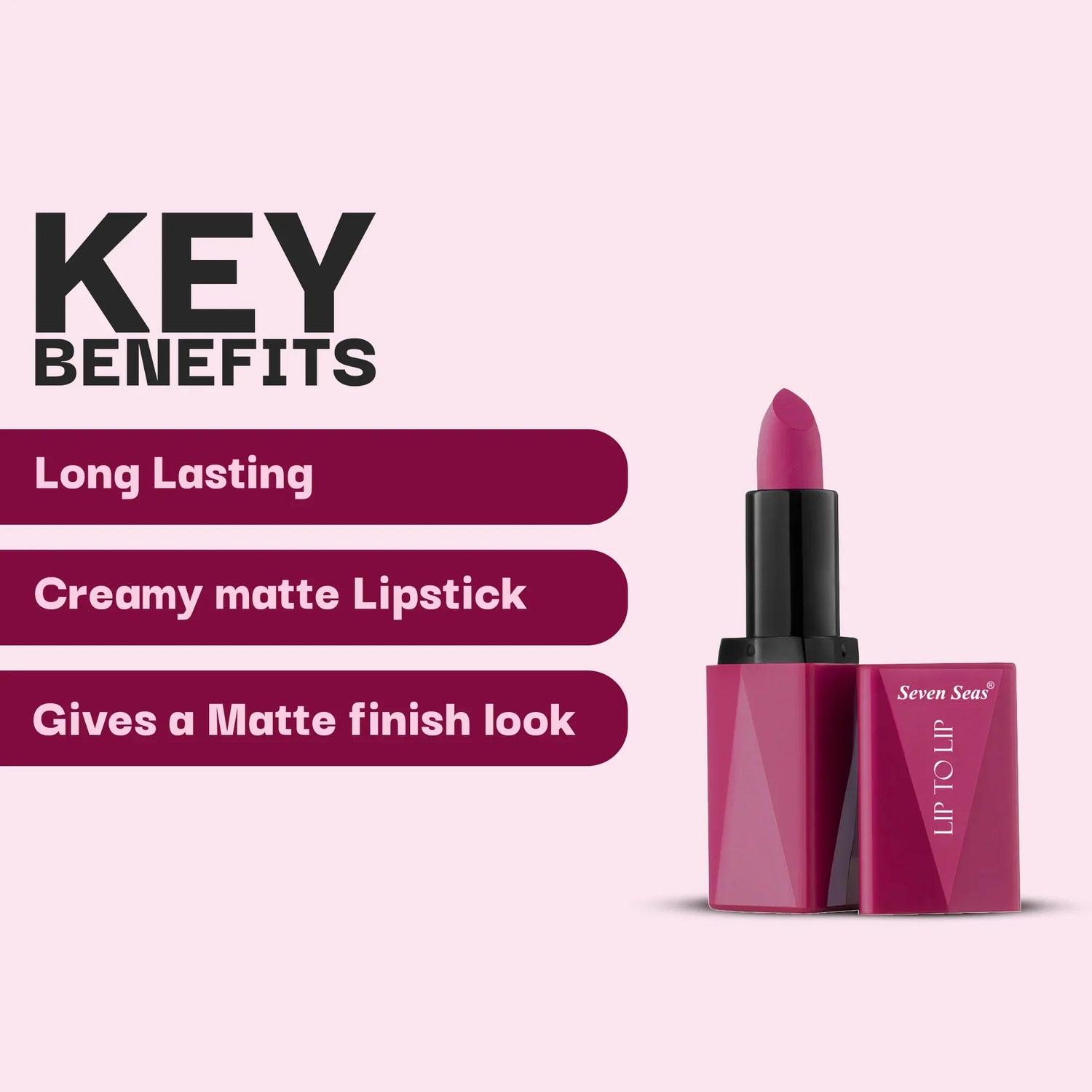 Lip To Lip Matte Lipstick - Seven Seas Cosmetics