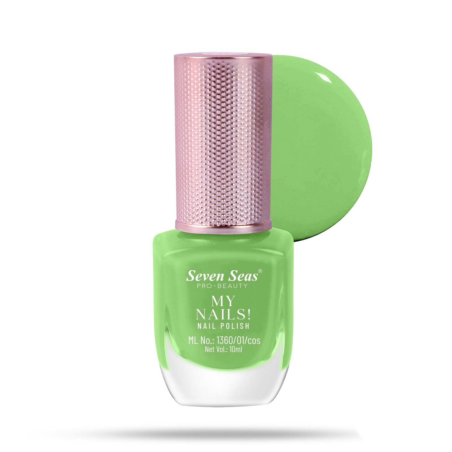 Seven Seas My Nails Nail Polish, High Colour Pay Off, Long Lasting, Quick Drying, Chip Resistant, Non-Staining, 10ml - Seven Seas Cosmetics