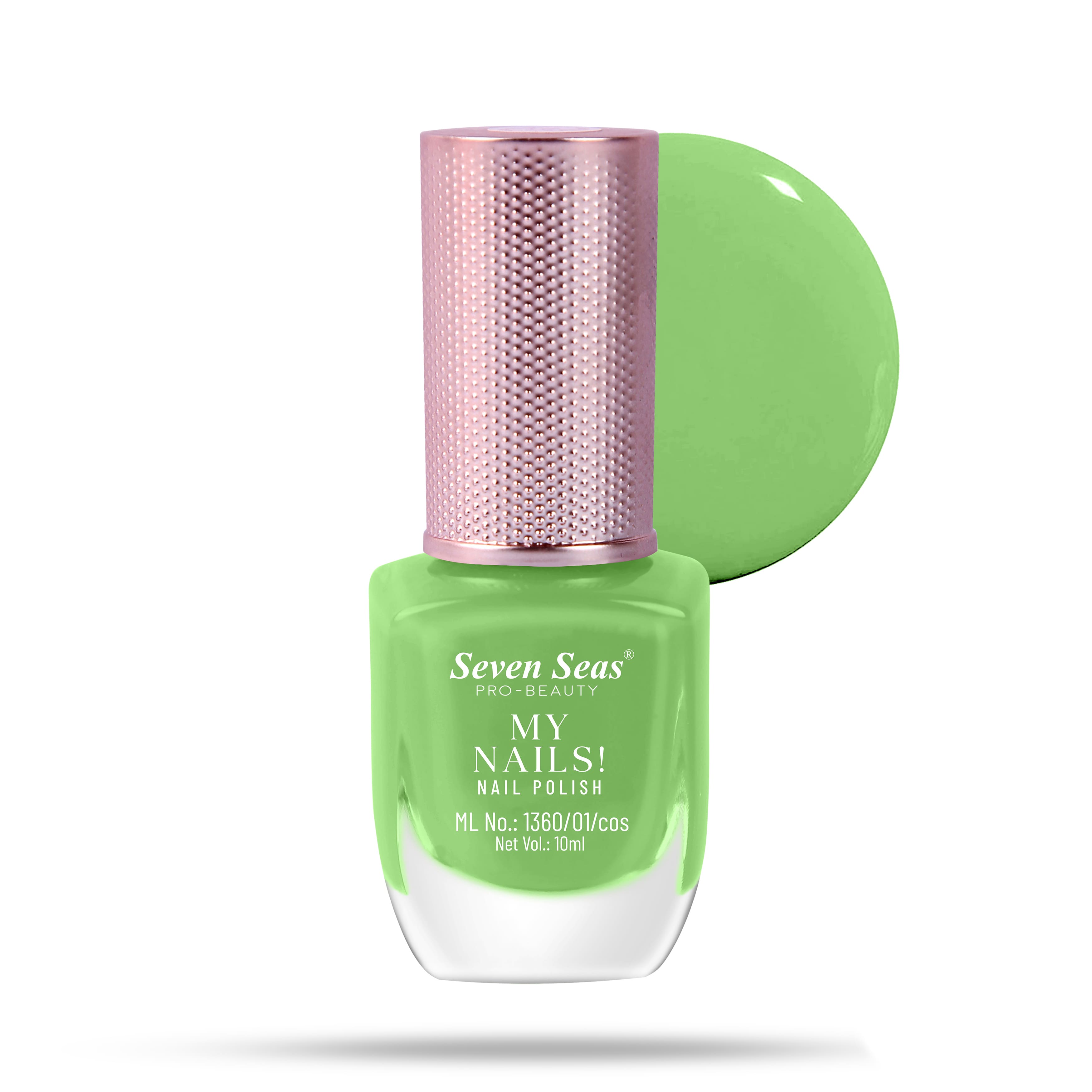 Seven Seas My Nails Nail Polish, High Colour Pay Off, Long Lasting, Quick Drying, Chip Resistant, Non-Staining, 10ml - Seven Seas Cosmetics
