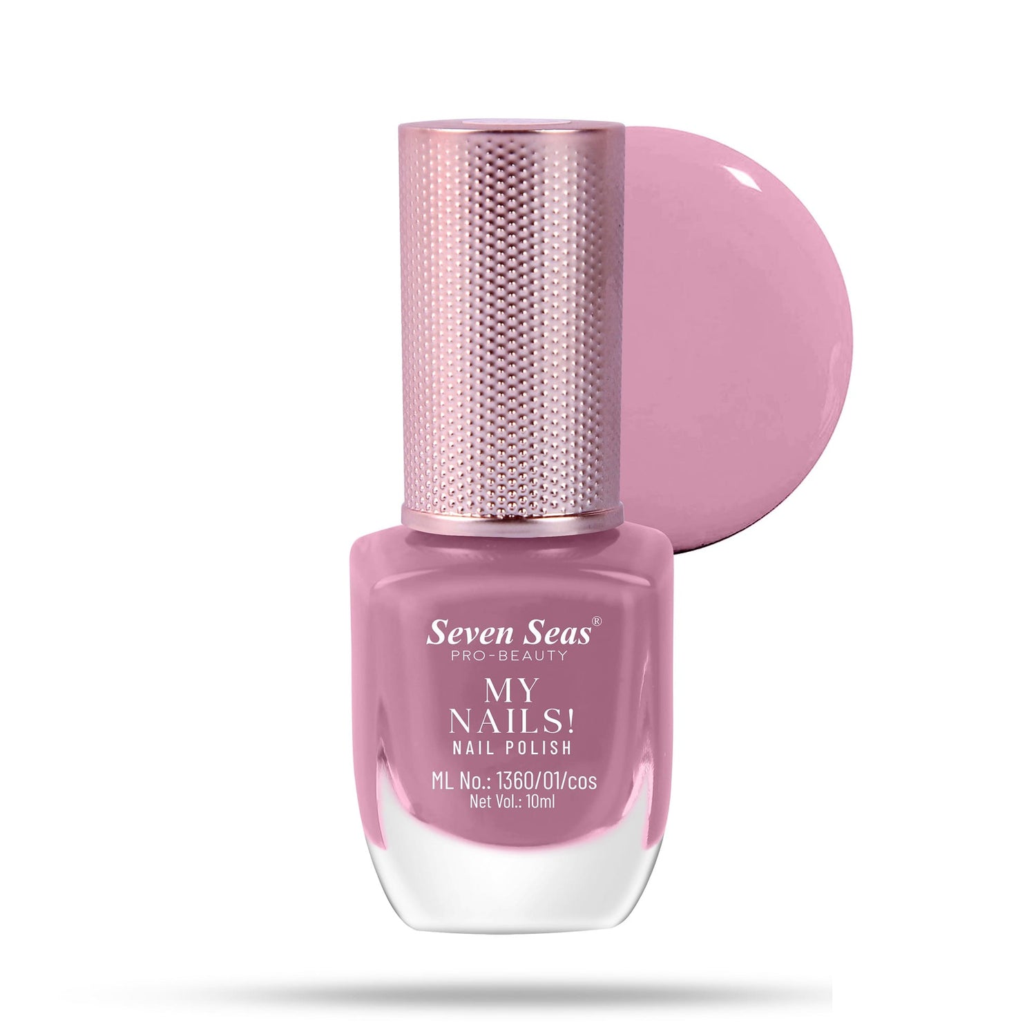 Seven Seas My Nails Nail Polish, High Colour Pay Off, Long Lasting, Quick Drying, Chip Resistant, Non-Staining, 10ml - Seven Seas Cosmetics