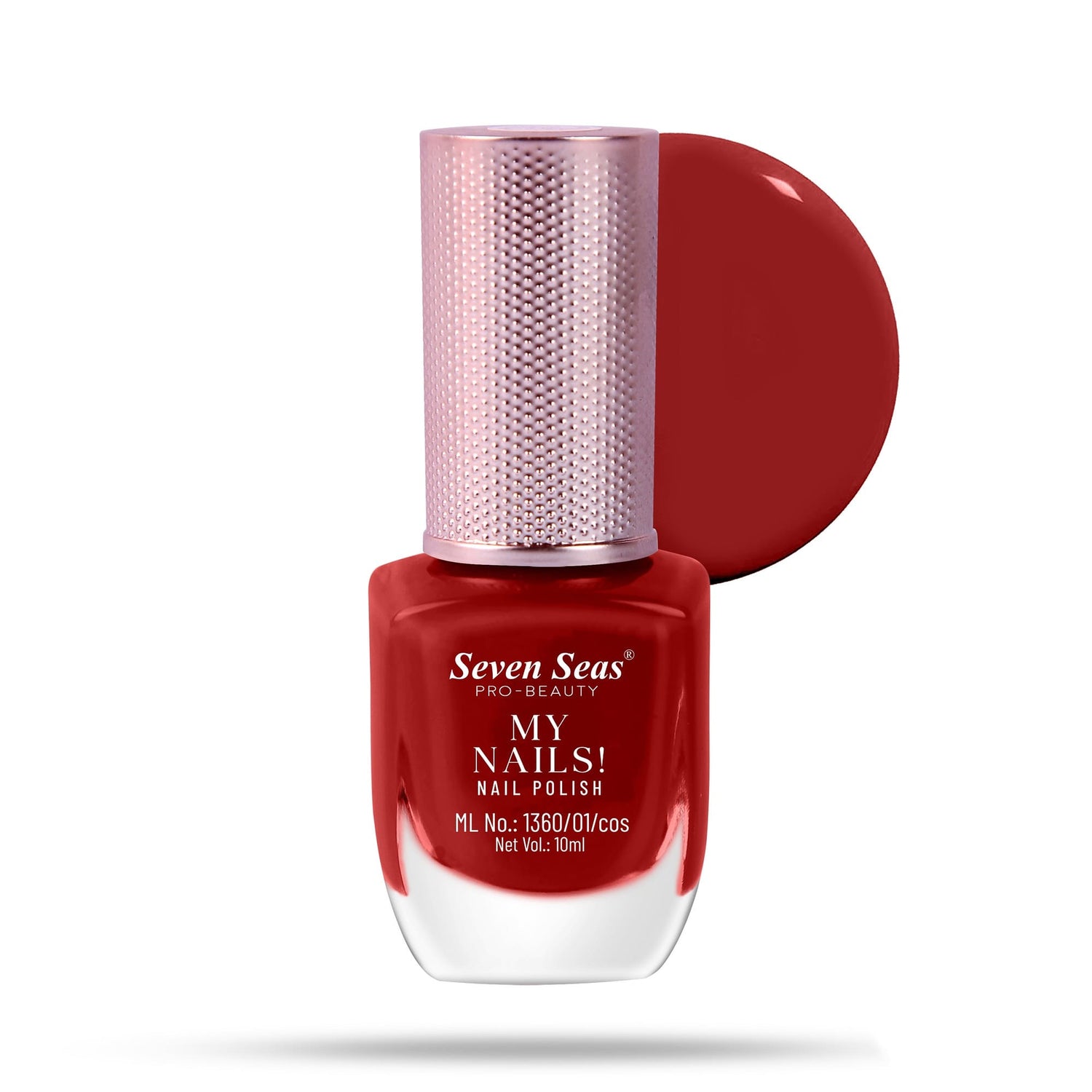 Seven Seas My Nails Nail Polish, High Colour Pay Off, Long Lasting, Quick Drying, Chip Resistant, Non-Staining, 10ml - Seven Seas Cosmetics