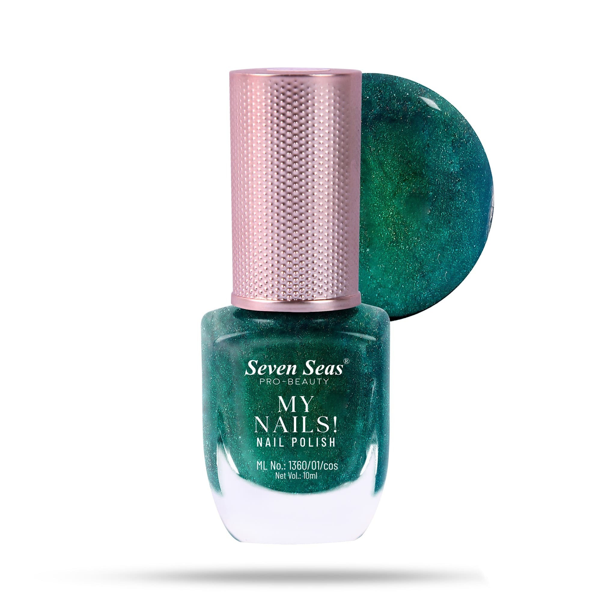 Seven Seas My Nails Nail Polish, High Colour Pay Off, Long Lasting, Quick Drying, Chip Resistant, Non-Staining, 10ml - Seven Seas Cosmetics