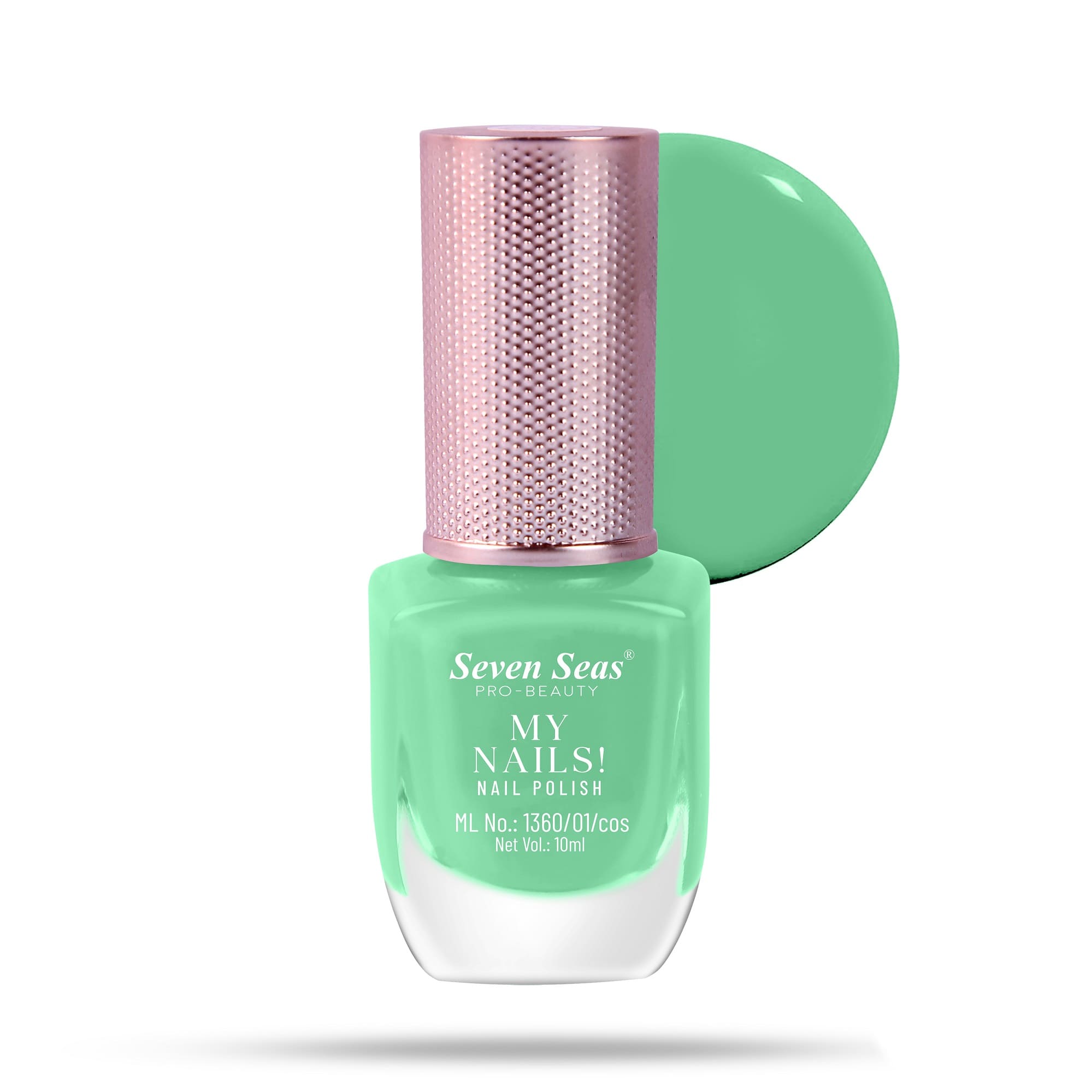 Seven Seas My Nails Nail Polish, High Colour Pay Off, Long Lasting, Quick Drying, Chip Resistant, Non-Staining, 10ml - Seven Seas Cosmetics