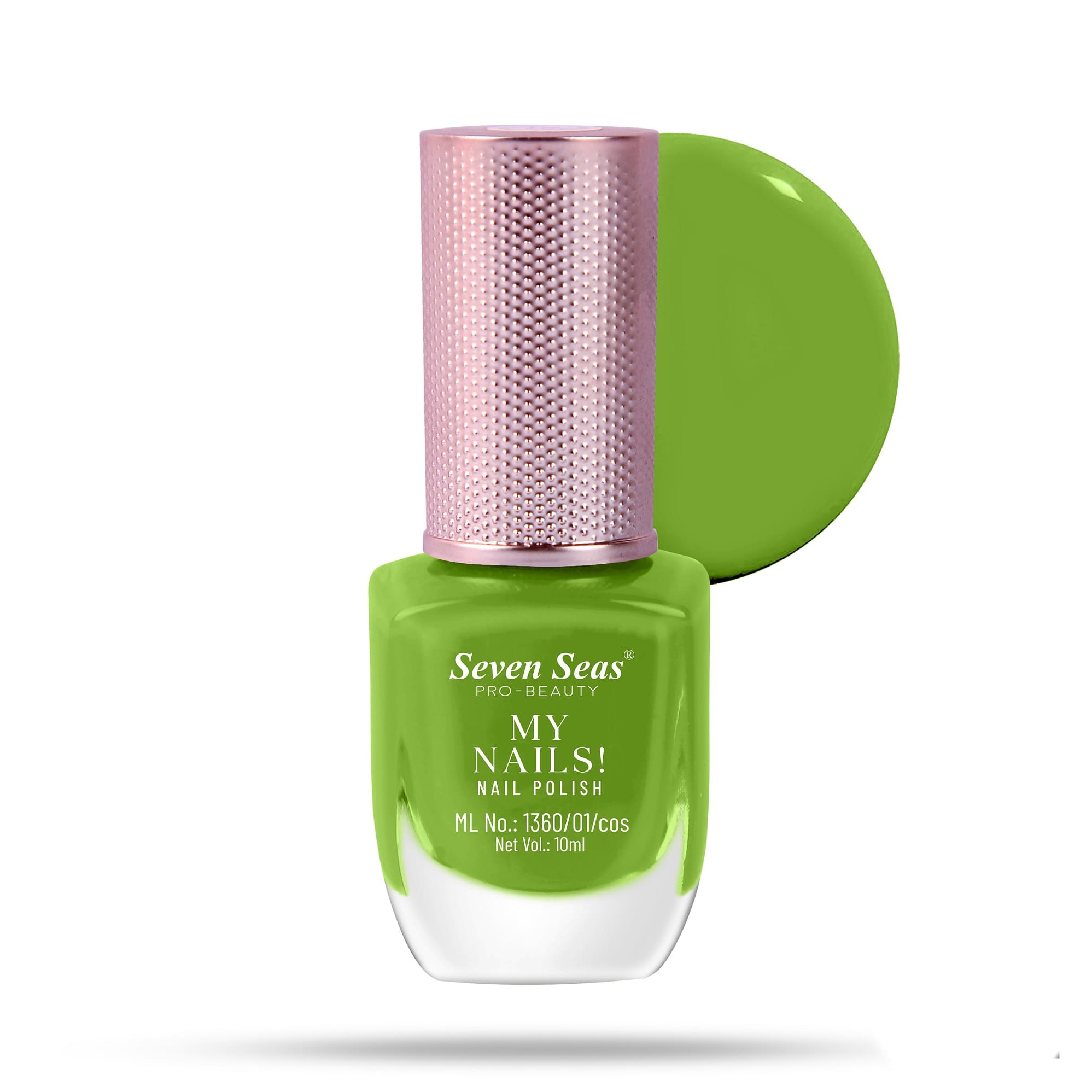 Seven Seas My Nails Nail Polish, High Colour Pay Off, Long Lasting, Quick Drying, Chip Resistant, Non-Staining, 10ml - Seven Seas Cosmetics