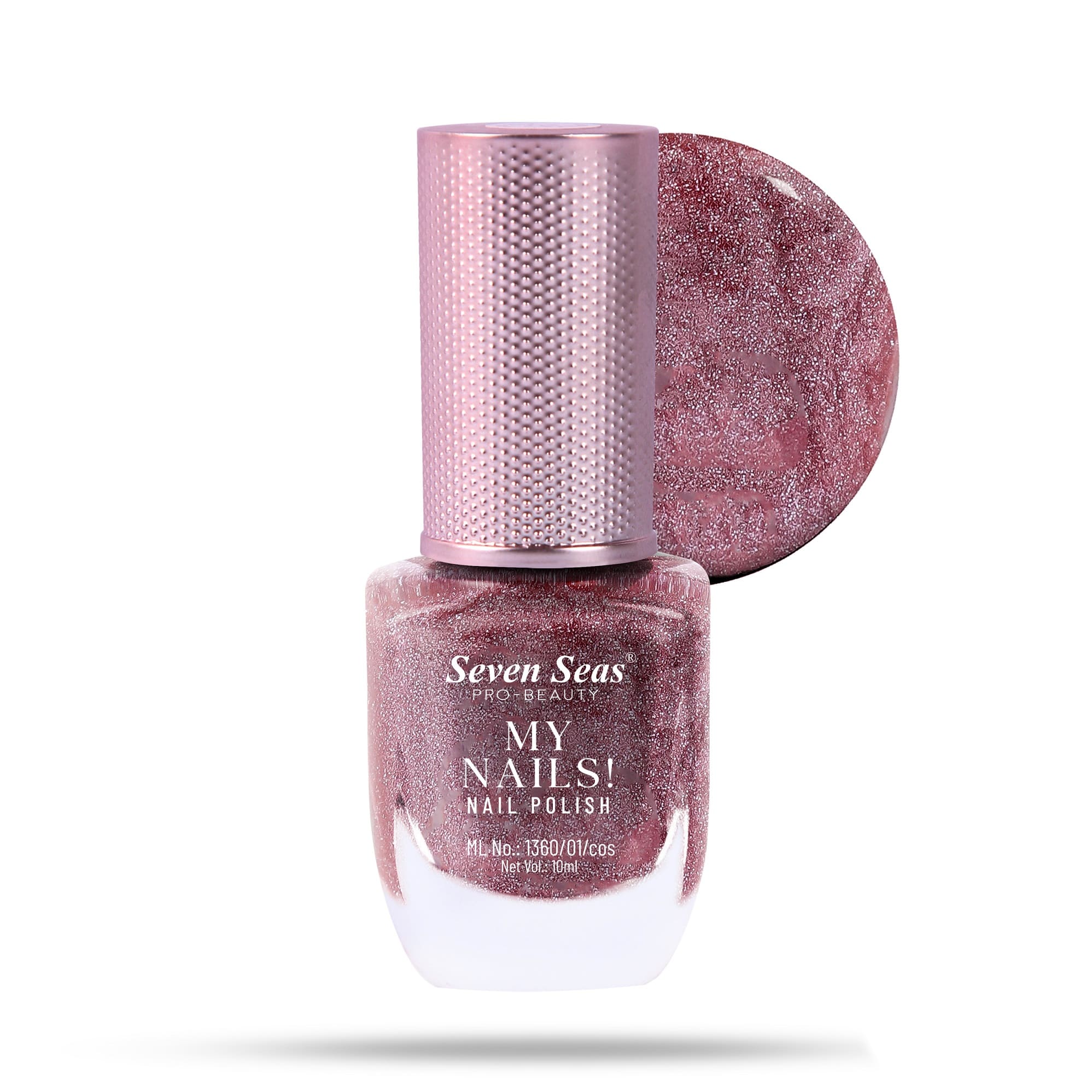 Seven Seas My Nails Nail Polish, High Colour Pay Off, Long Lasting, Quick Drying, Chip Resistant, Non-Staining, 10ml - Seven Seas Cosmetics