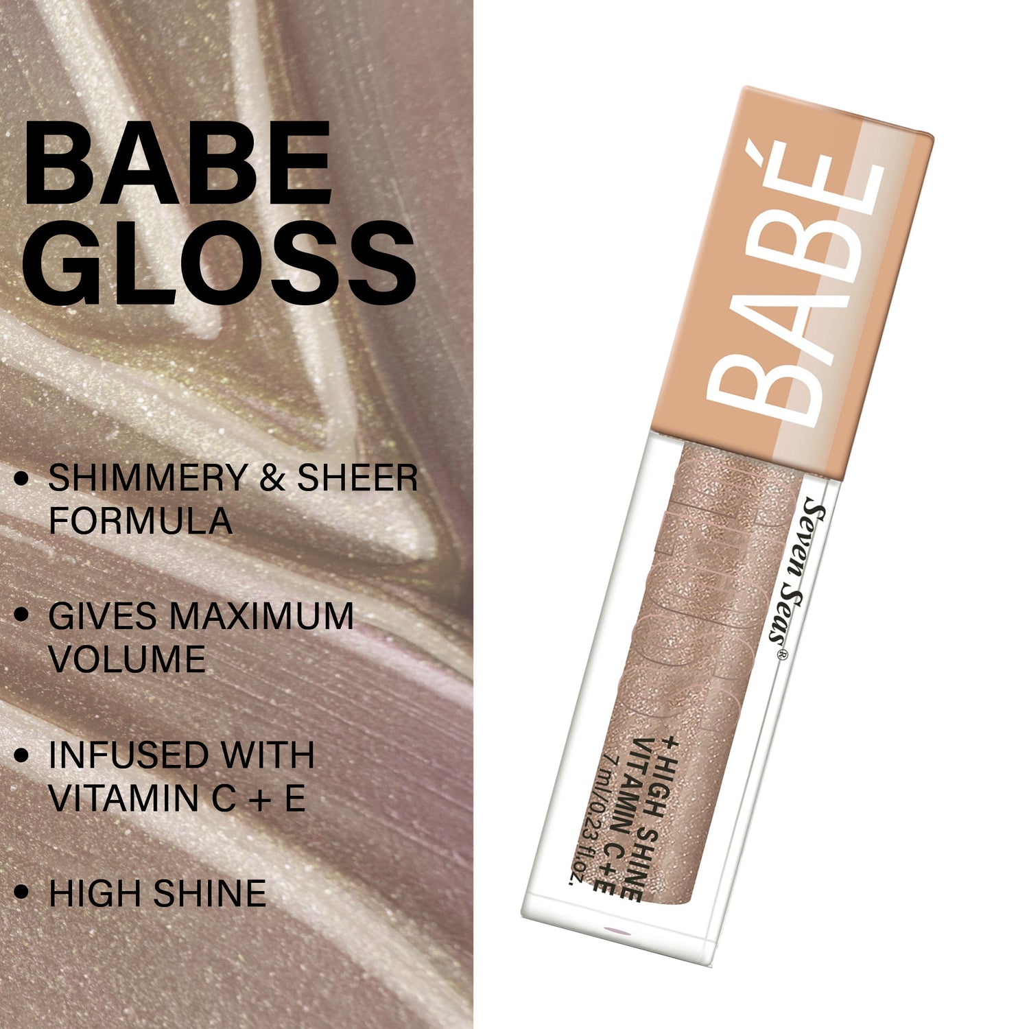 Seven Seas Babe Gloss High Shine lip Gloss - Seven Seas Cosmetics
