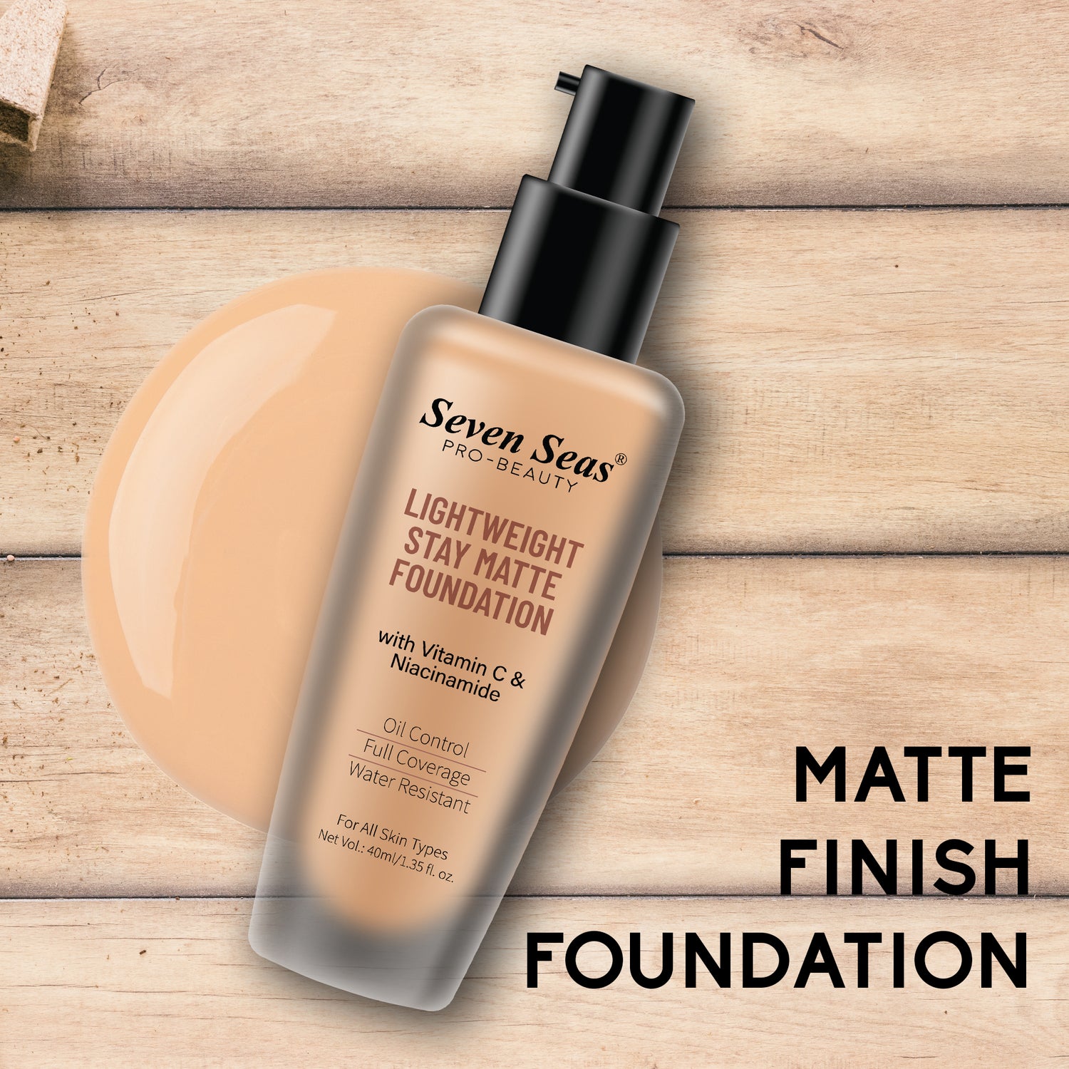 Seven Seas Light Weight Stay Matte Foundation - Seven Seas Cosmetics