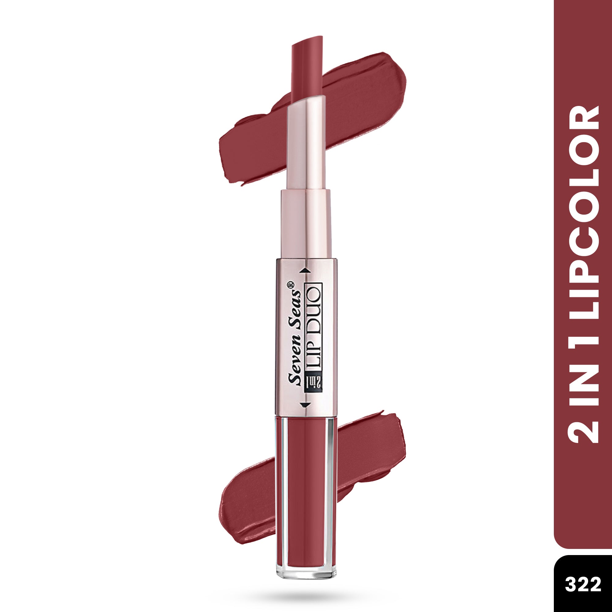 Seven Seas Lip Duo 2 in 1 Lipstick + Liquid Lipstick - Seven Seas Cosmetics