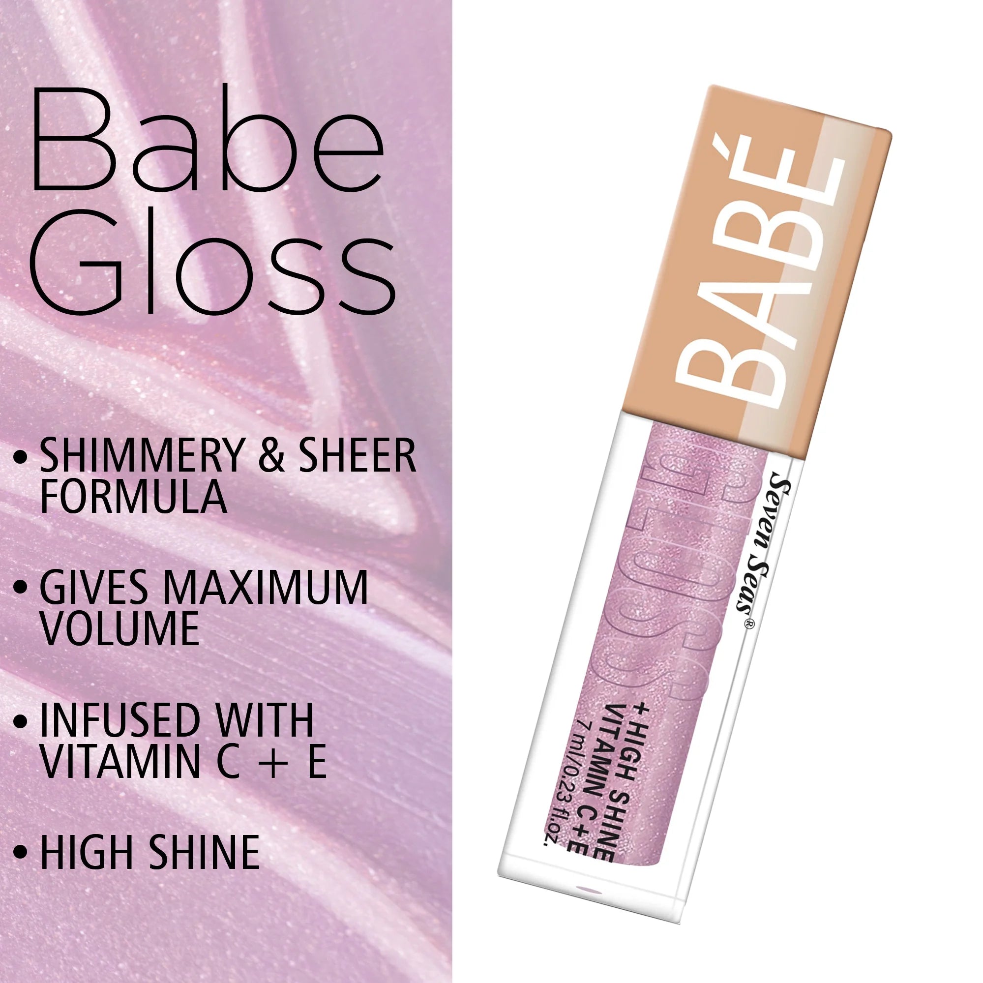 Go Babe High Shine Lip Gloss with Vitamin C &amp; E
