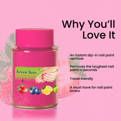 Seven Seas Nail Polish Remover | Quick, Smooth &amp; Safe Removal | 4 Flavour Variants for Everyday Nail Care - Seven Seas Cosmetics