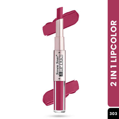 Seven Seas Lip Duo 2 in 1 Lipstick + Liquid Lipstick