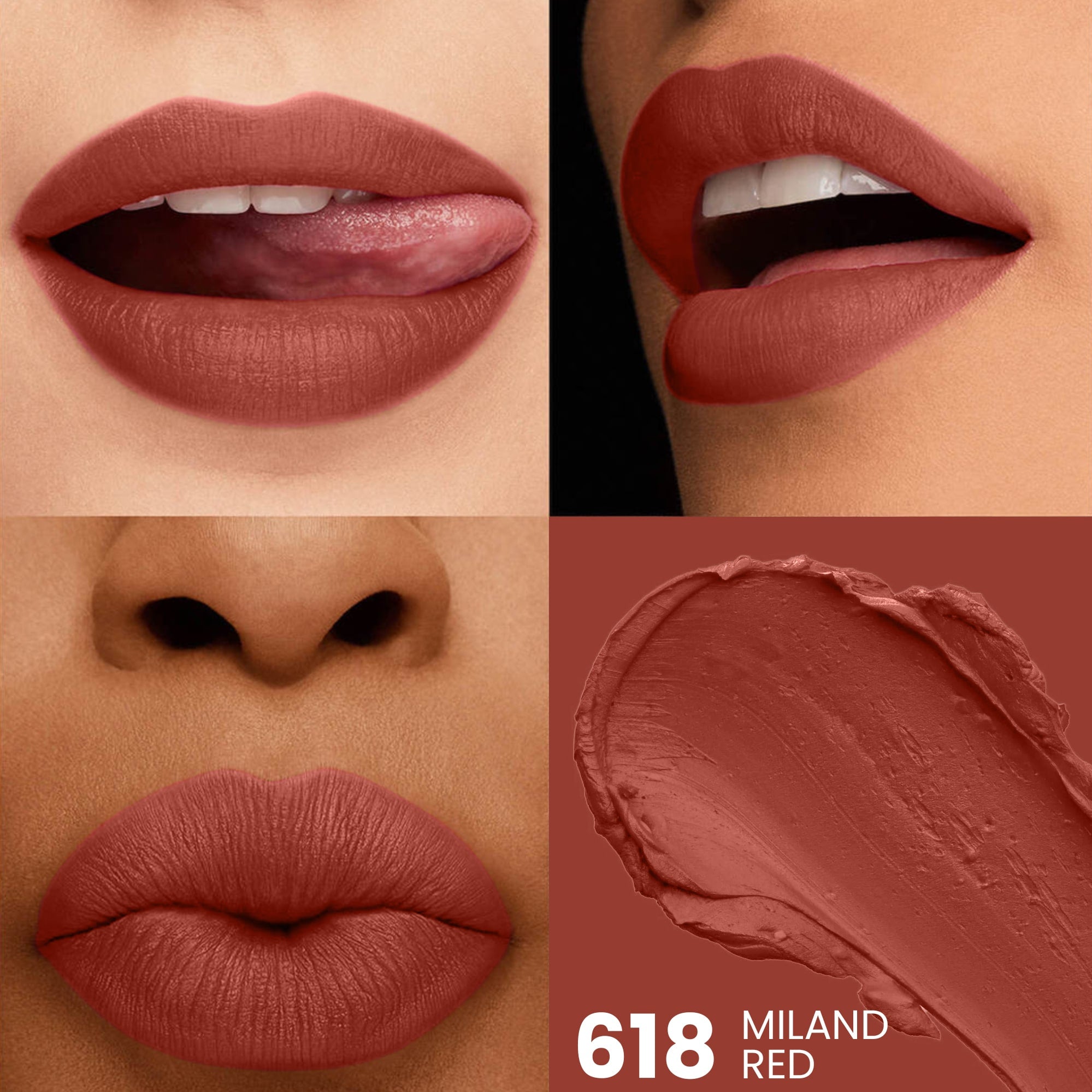 Seven Seas HD Intense Matte Lipstick | Non-Transfer | Lipstick For Women (607-Dark Coffee, 3.5G) - Seven Seas Cosmetics