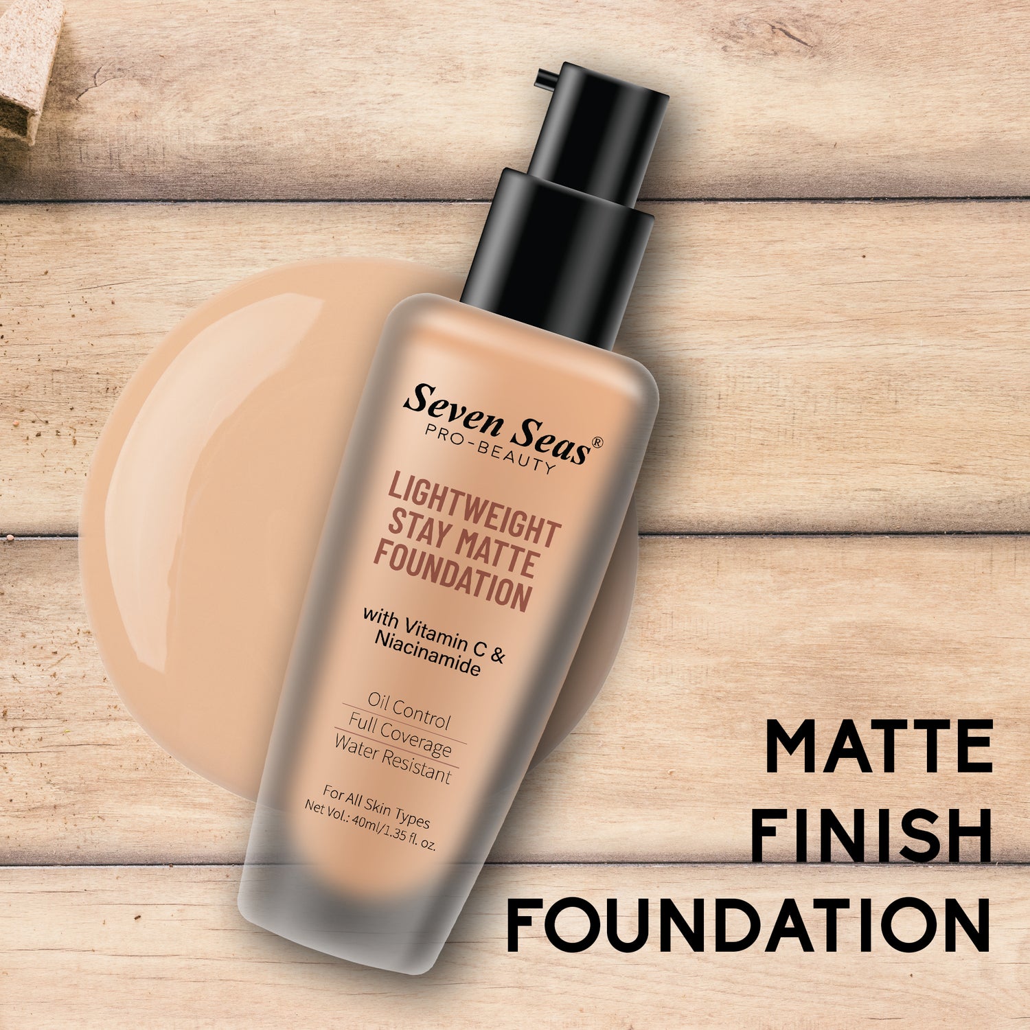 Seven Seas Light Weight Stay Matte Foundation - Seven Seas Cosmetics