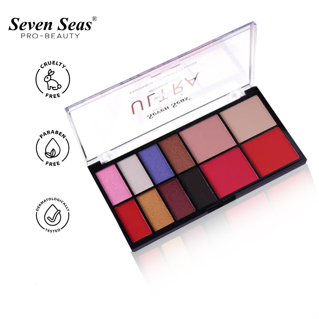 Ultra Smooth Eyeshadow Palette - Seven Seas Cosmetics