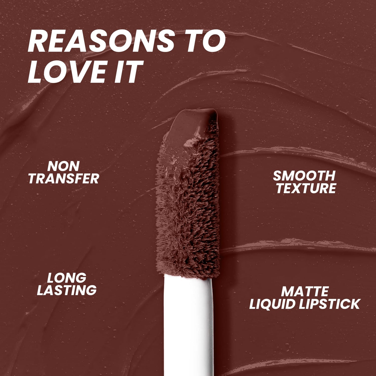 Seven Seas Mocha Lips Matte Liquid Lipstick | Non-Transfer Liquid Lipstick | 12 Hours Long Lasting | Highly Pigmented | Intense Color Payoff | Smudgeproof Liquid Lipstick for Women - Seven Seas Cosmetics