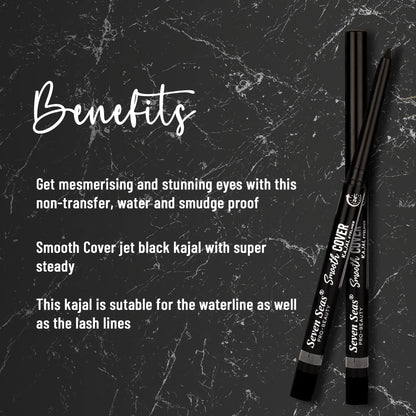 Jet Black Smooth Cover Kajal