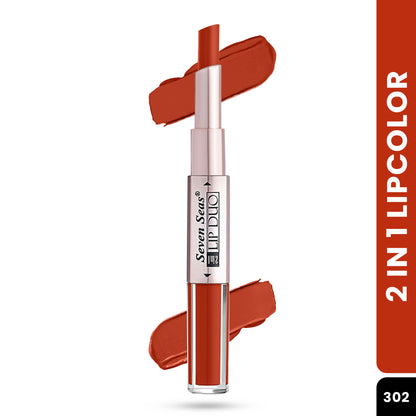 Seven Seas Lip Duo 2 in 1 Lipstick + Liquid Lipstick