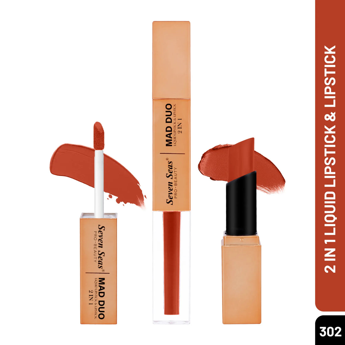 Mad Duo Lipstick | Liquid Matte and Creamy Bullet