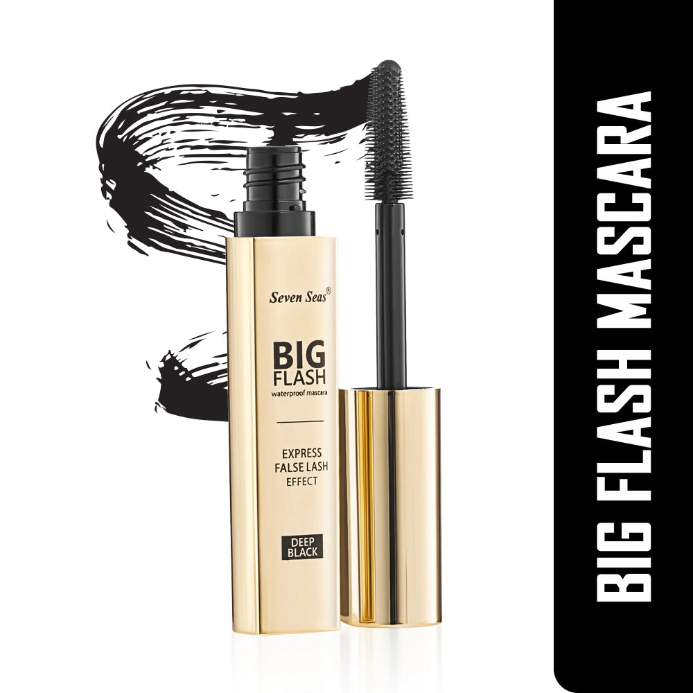 Seven Seas Big Flash Mascara | Long Lasting Volumizing Eye Makeup