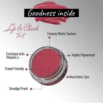 Lip &amp; Cheek Tint with Beetroot | Creamy Matte &amp; Nourishing