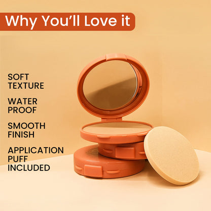 Seven Seas Absolute Compact Powder | Blends Effortlessly | Perfect Coverage | Comfortable Wear | Weightless Texture | Suitable for All Skin Types - Seven Seas Cosmetics