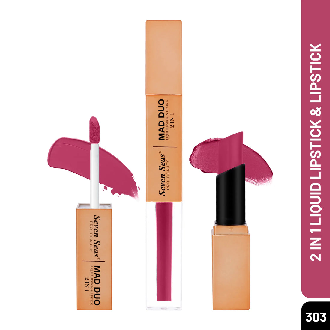 Mad Duo Lipstick | Liquid Matte and Creamy Bullet