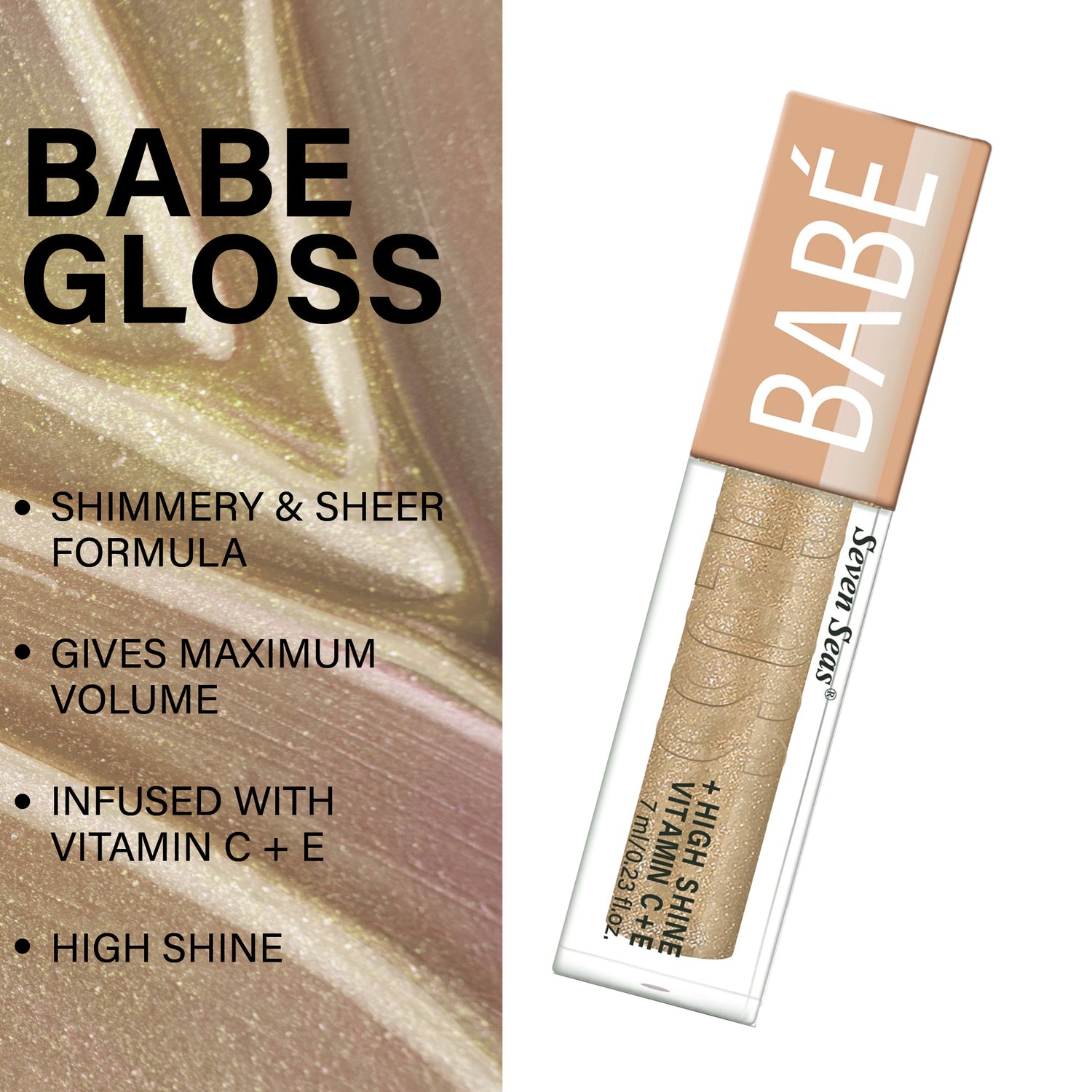 Seven Seas Babe Gloss High Shine lip Gloss - Seven Seas Cosmetics