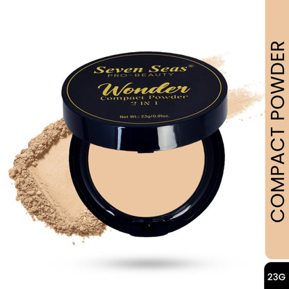 Seven Seas Wonder Compact Powder | Oil Control Perfect Coverage Compact