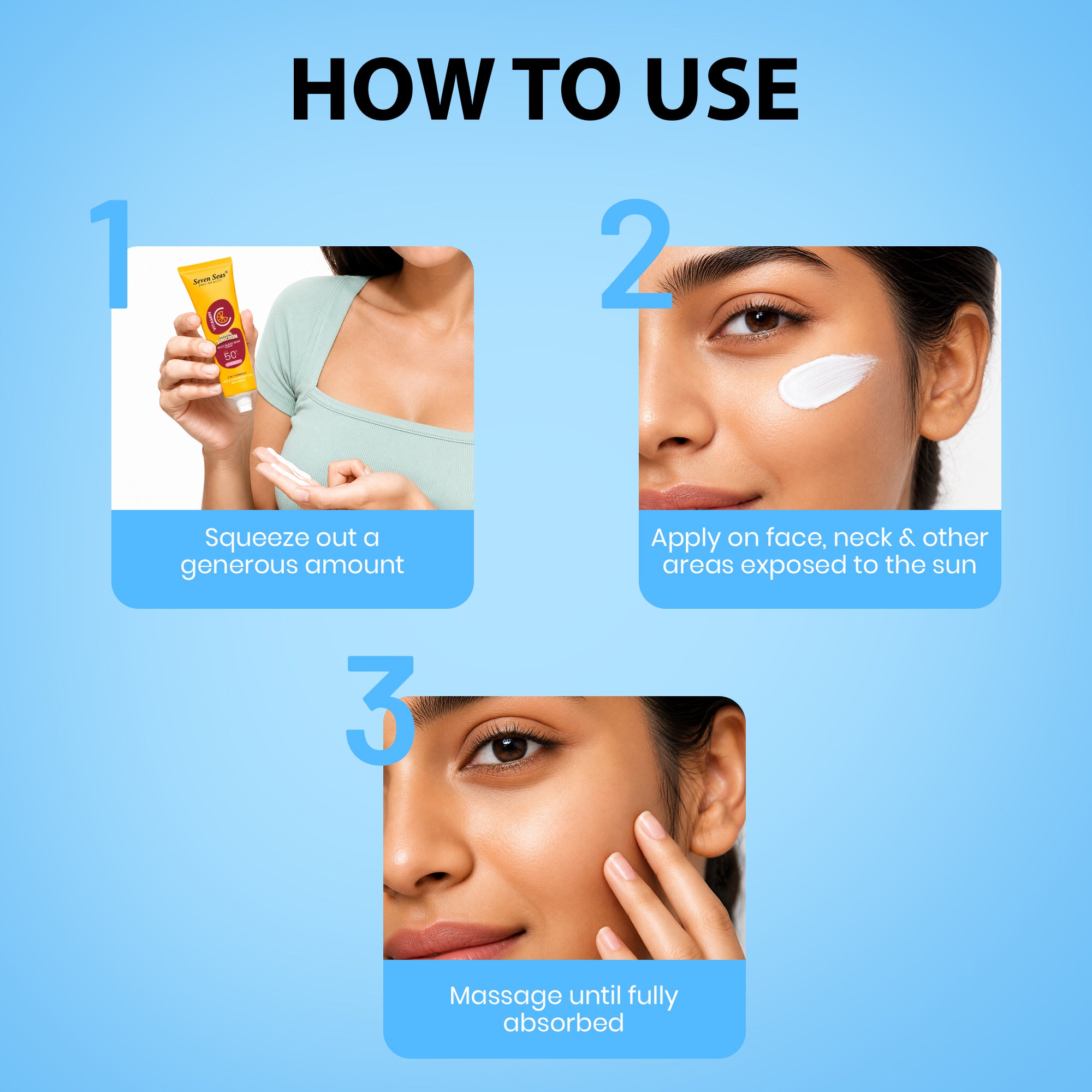 How to Use the Sunscreen