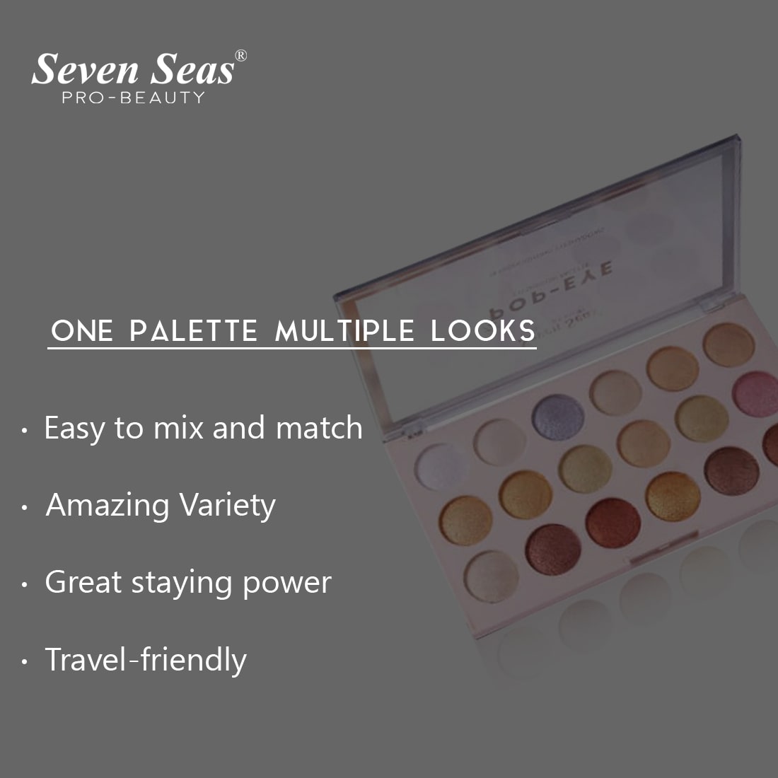 Pop Eyeshadow Palette - Seven Seas Cosmetics