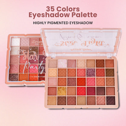 seven seas pro-beauty | star light party eyeshadow | 35 colors eyeshadow palette - Seven Seas Cosmetics