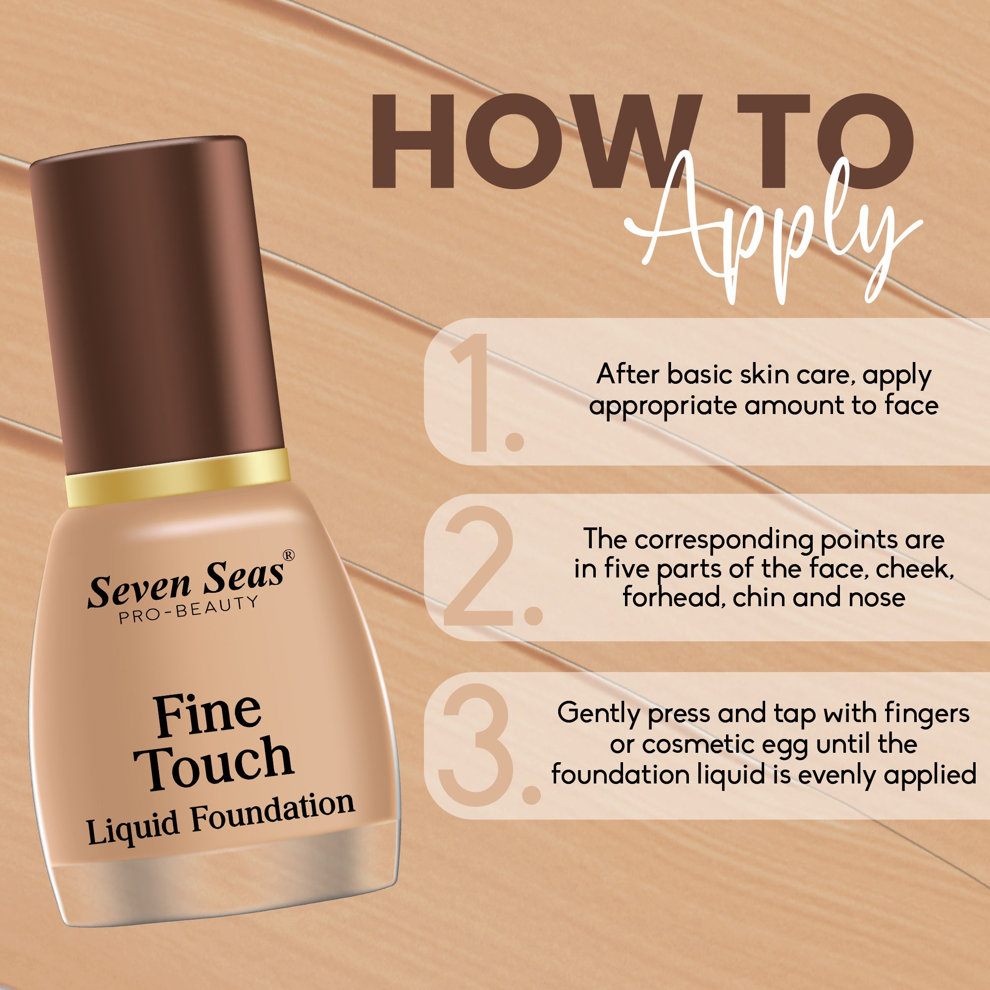 Seven Seas Fine Touch Liquid Foundation - Seven Seas Cosmetics