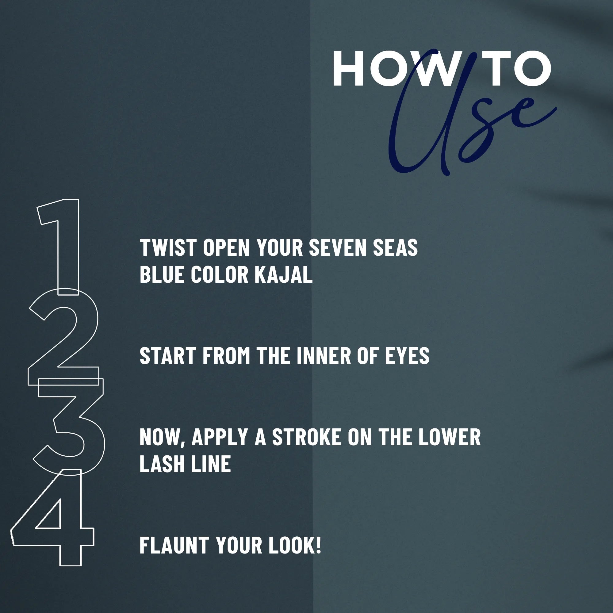 Blue color kajal