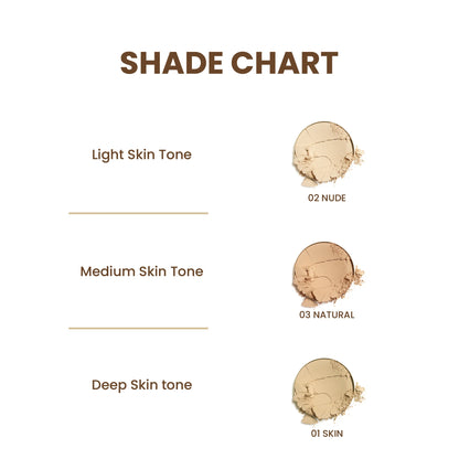 2 In 1 HD Oil Control Matte Finish Pressed Compact Powder