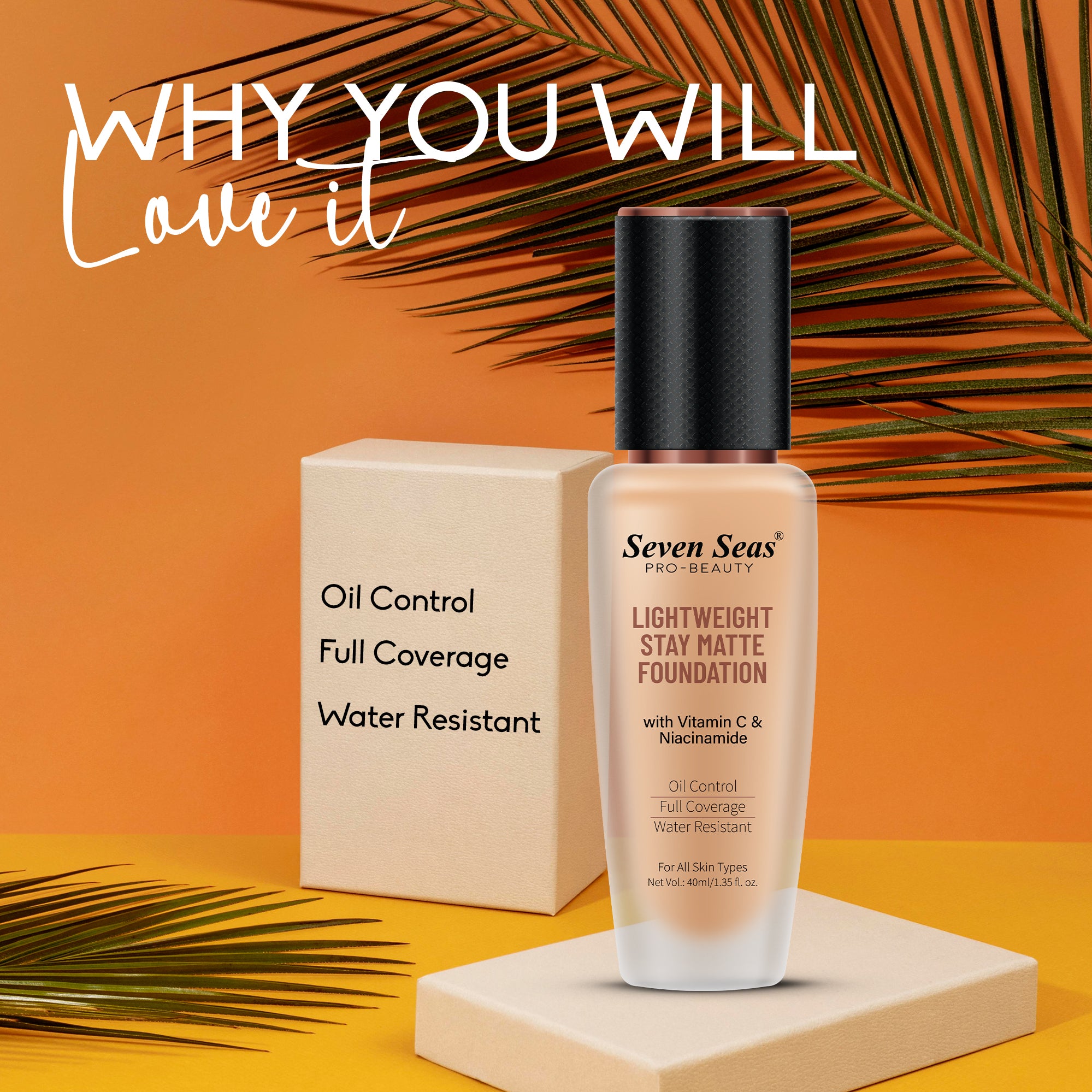 Seven Seas Light Weight Stay Matte Foundation - Seven Seas Cosmetics