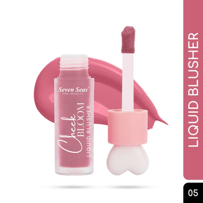 Cheek Bloom Liquid Blusher for Women | Lightweight &amp; Long Lasting Color - Seven Seas Cosmetics