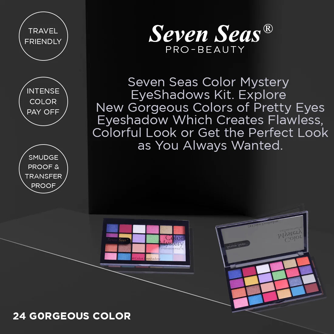 Color Mystery Eyeshadow Palette | Matte, Semi-Matte &amp; Shimmer Shades