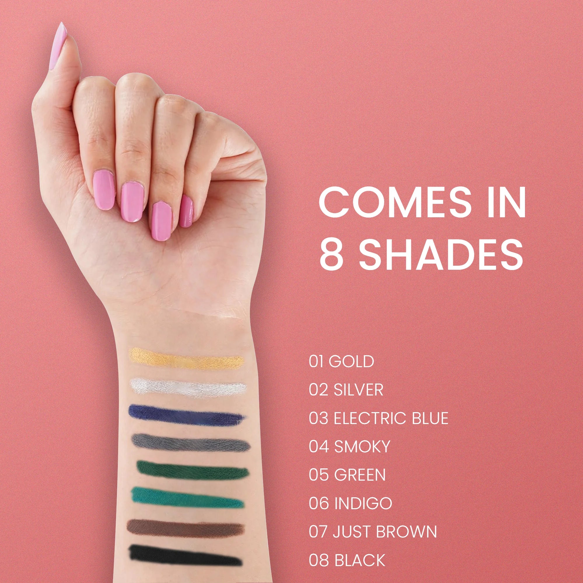 Double Intense Coloured Kajal | Long Lasting Smudge-Proof Eye Makeup