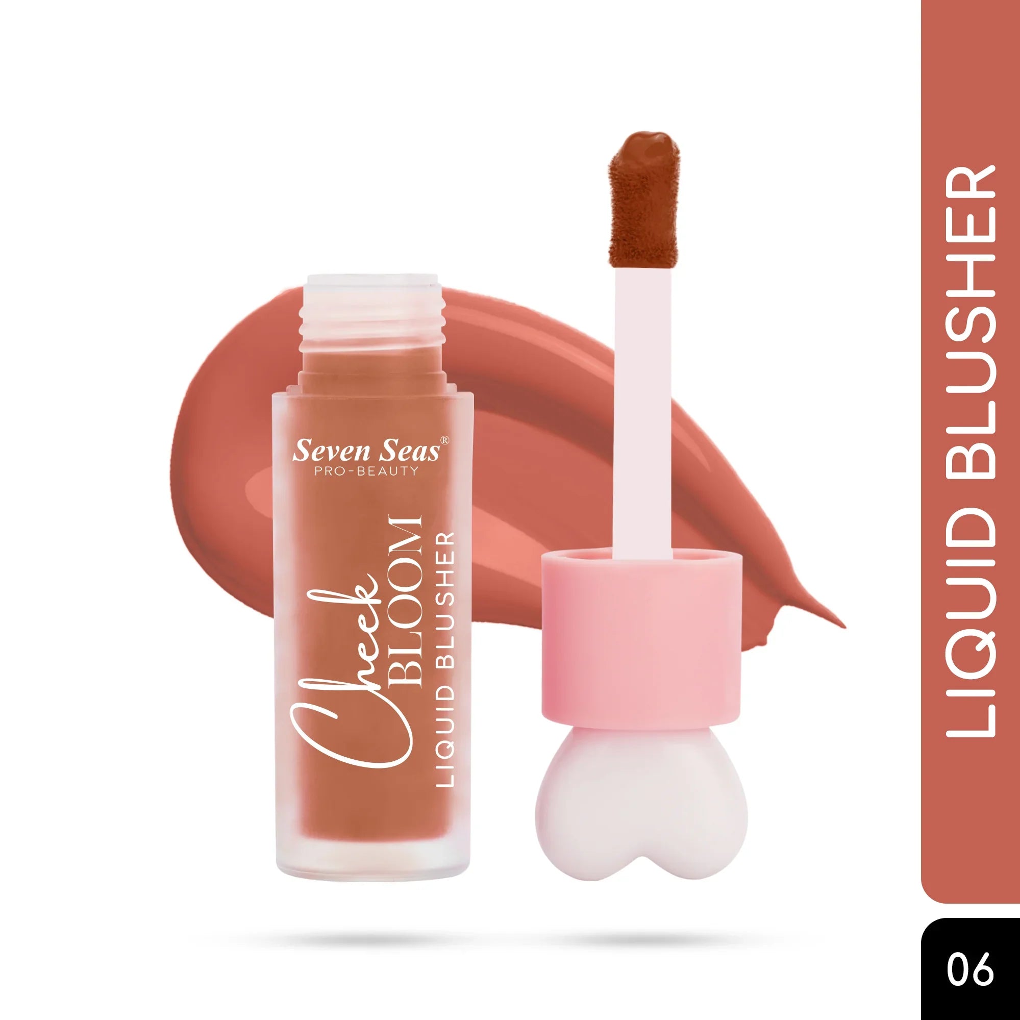 Cheek Bloom Liquid Blusher for Women | Lightweight &amp; Long Lasting Color - Seven Seas Cosmetics
