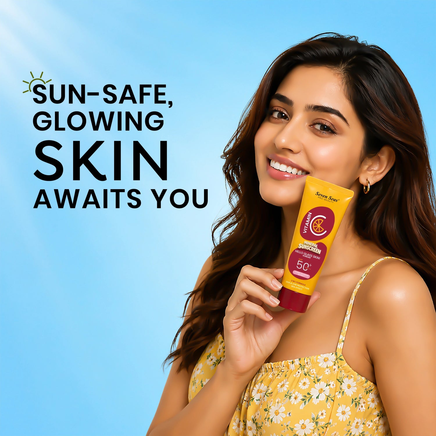 Vitamin C Mineral Sunscreen for Glowing Skin